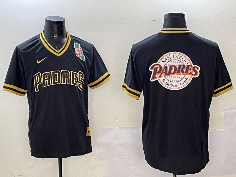 Men San Diego Padres Blank Black Gold Game 2025 Nike MLB Jersey style 16->san diego padres->MLB Jersey